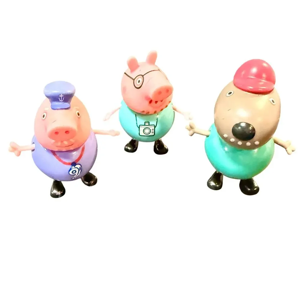 Peppa Pig Figures Grandpa Pig, Pedro Pony, Daddy Pig by Jazwares